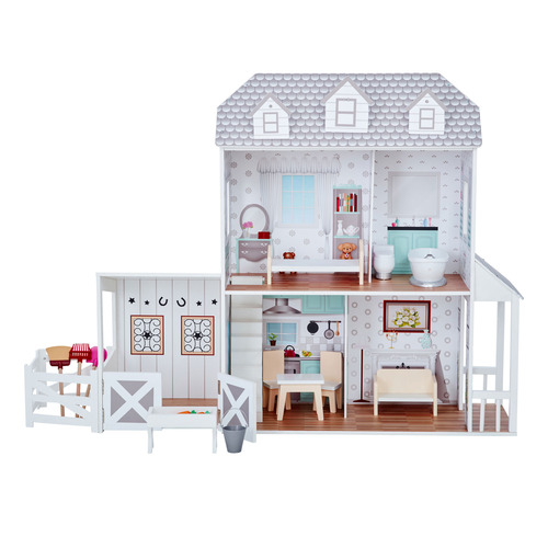 White & Grey Marcia Doll House