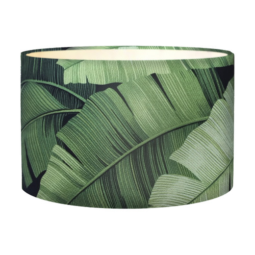 lampshade with leaves