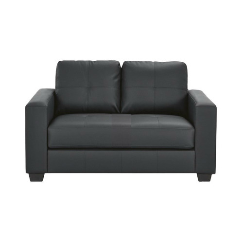 Black leather 2 deals seater