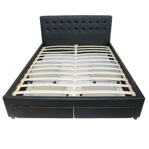 June-Faux-Leather-Bed-Frame-with-4-Drawers