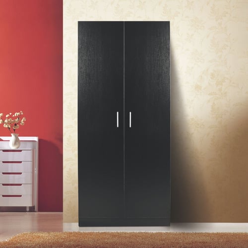 Sam 2 Door 2 Drawer Wardrobe - Colour Chocolate