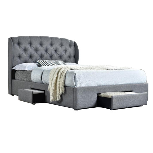 Grey Boston Upholstered Bed