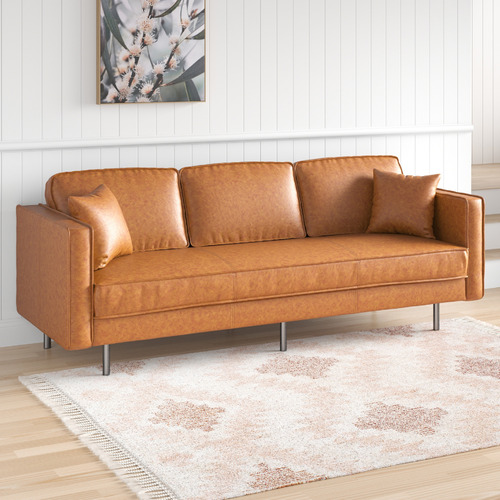 Mikasa Furniture Coogee 3 Seater Faux, What Is Faux Leather Sofa