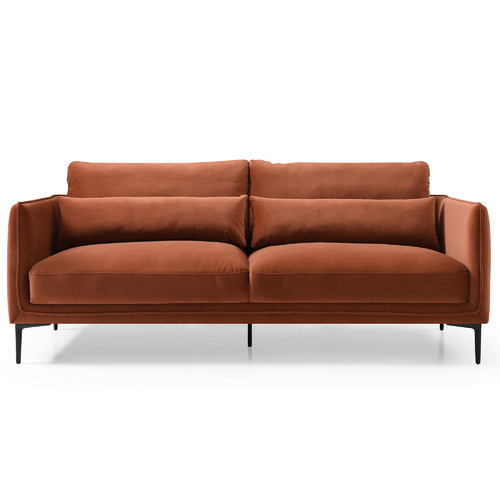 Mikasa Furniture Inez 3 Seater Velvet Sofa | Temple & Webster