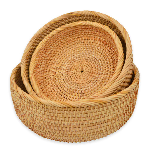 3 Piece Toro Round Storage Basket Set