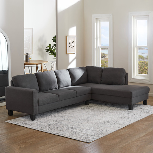 Mikasa Furniture Dannel 5 Seater Sofa with Chaise | Temple & Webster