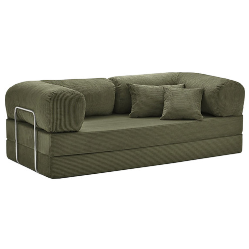Kiran 3 Seater Double Corduroy Sofa Bed