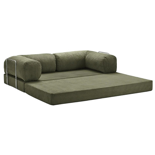 Kiran 3 Seater Double Corduroy Sofa Bed