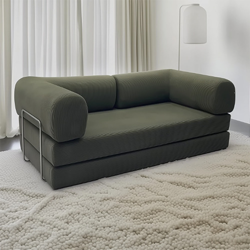 Kiran 3 Seater Double Corduroy Sofa Bed