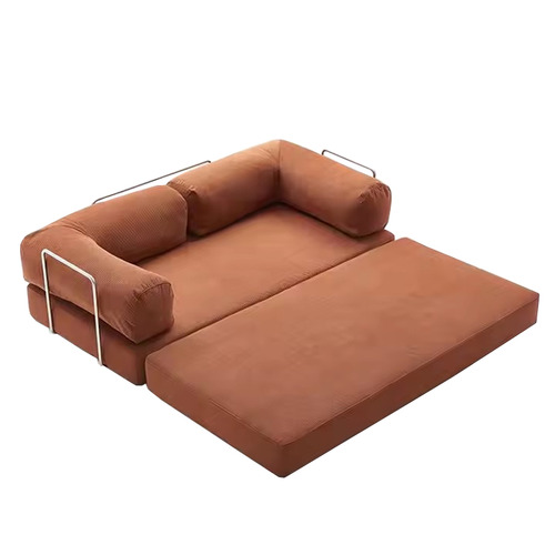 Kiran 3 Seater Double Corduroy Sofa Bed