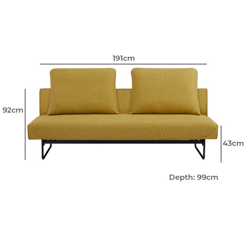 Roscoe 3 Seater Double Sofa Bed