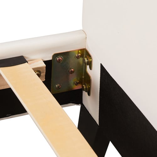 White-Makoto-Faux-Leather-Bed-Frame