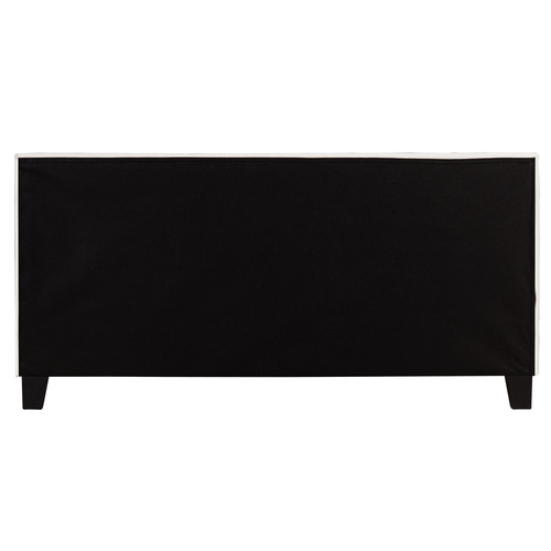 White-Makoto-Faux-Leather-Bed-Frame