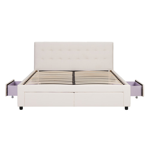 June-Faux-Leather-Bed-Frame-with-4-Drawers