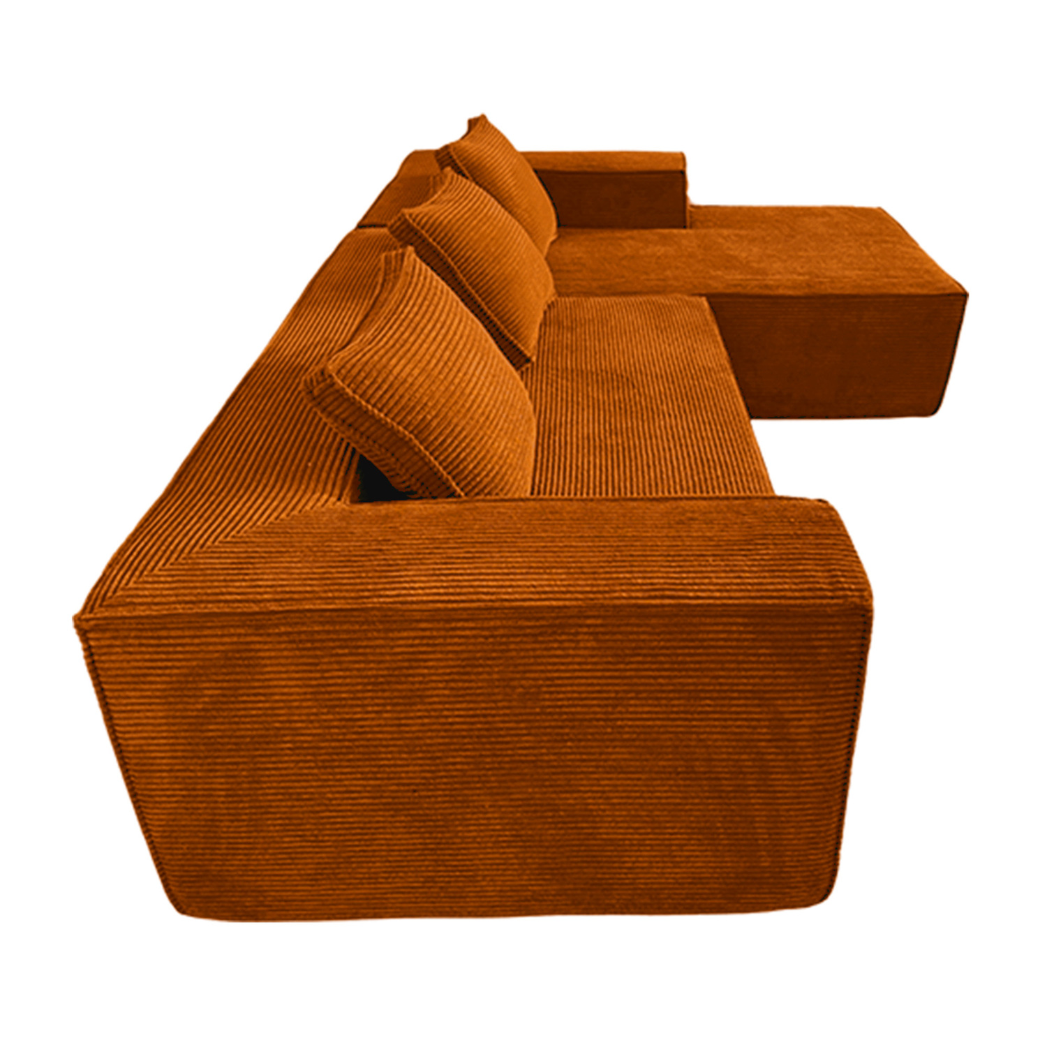 Elio-5-Seater-Corduroy-Compressed-Sofa-with-Right-Chaise