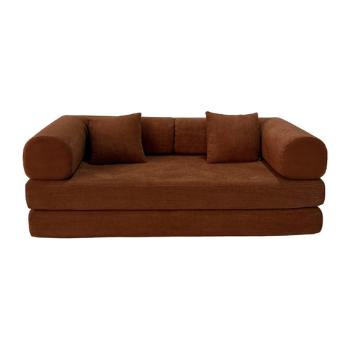 Kiran 3 Seater Double Corduroy Sofa Bed