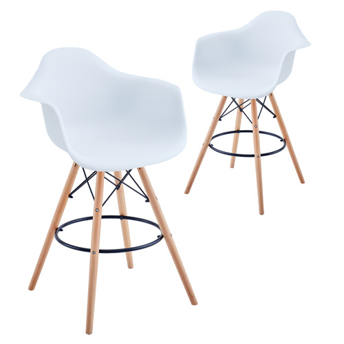 65.5cm Allison Beech Wood Bar Stools