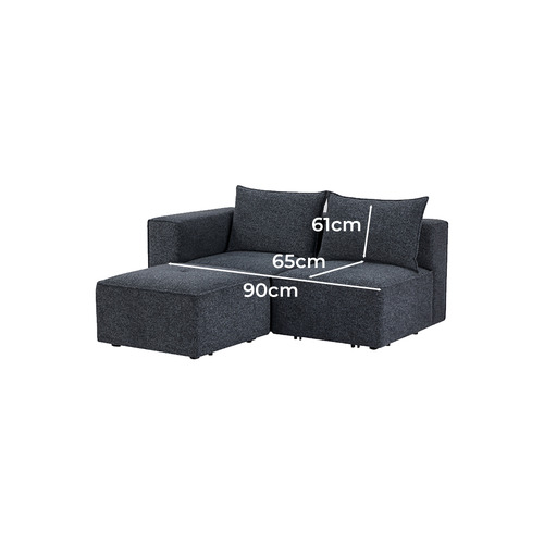 Rhodes 3 Seater Modular Sofa Set with Ottoman