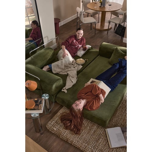 Kiran 3 Seater Double Corduroy Sofa Bed
