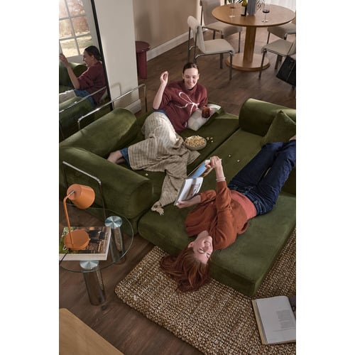 Kiran 3 Seater Double Corduroy Sofa Bed