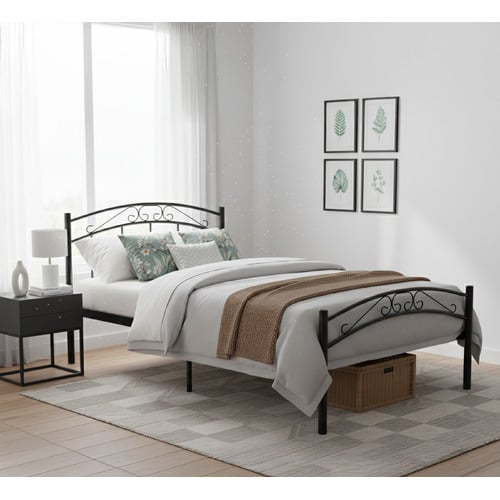 Black Brooklyn Metal Bed