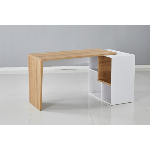 Walnut & White Torri Study Desk