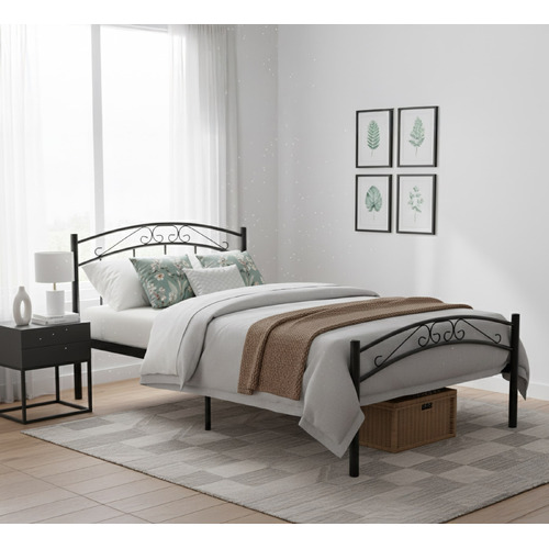 Black Brooklyn Metal Bed