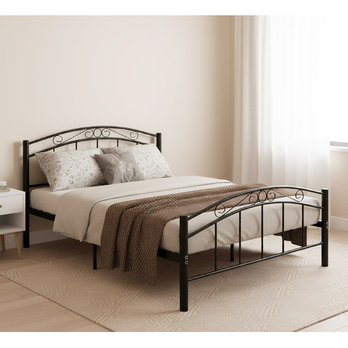 White Brooklyn Metal Bed