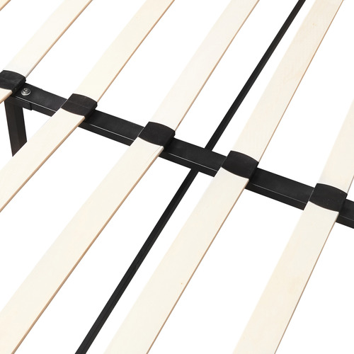 Black-Makoto-Faux-Leather-Bed-Frame