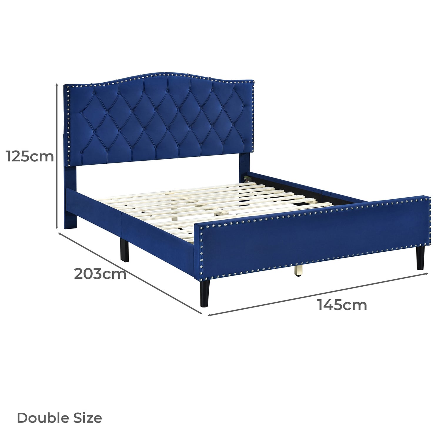 Yaris Velvet Platform Bed