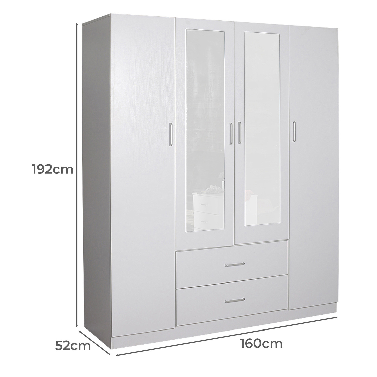 Zanda Wardrobe with Mirrors
