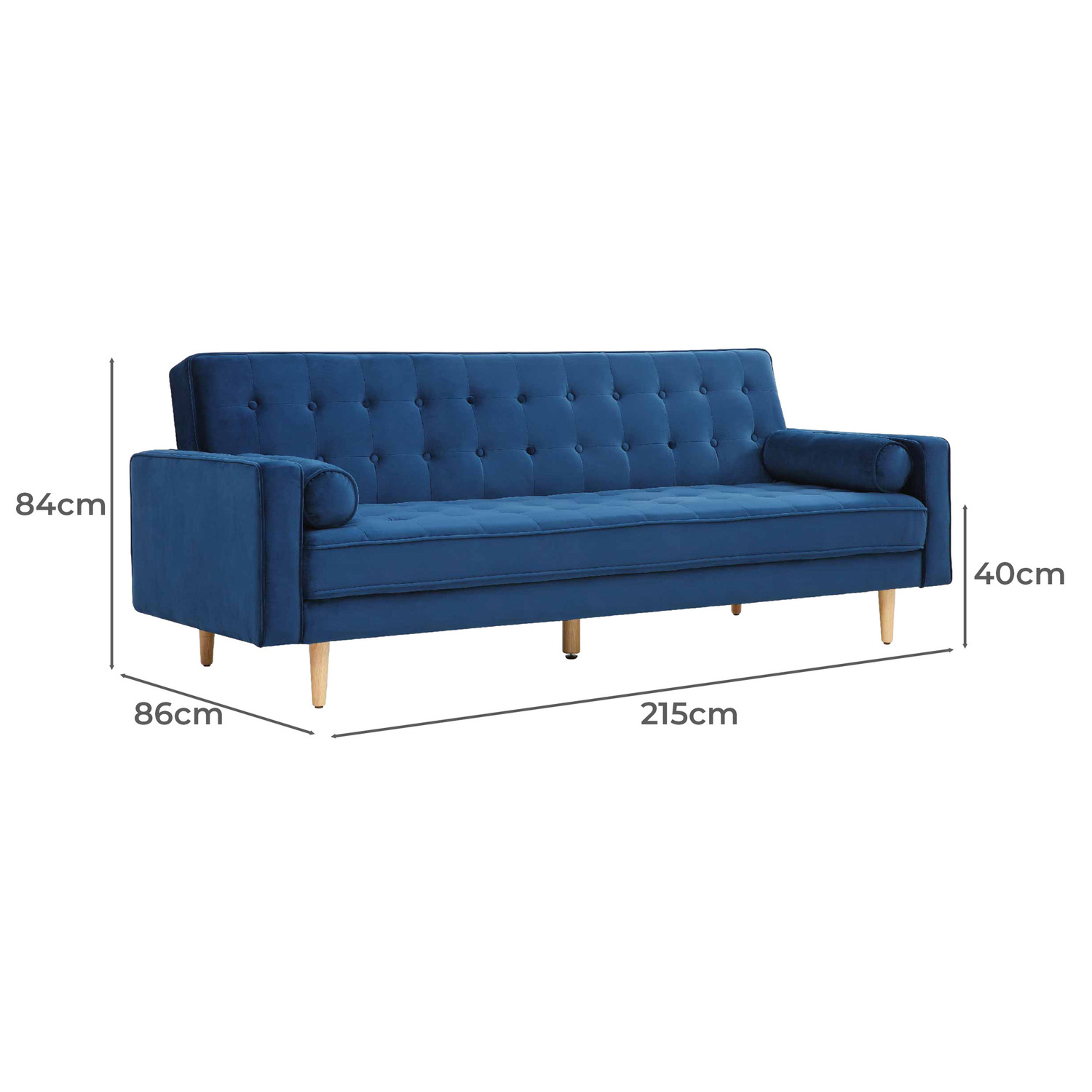 Amelia Velvet Sofa Bed