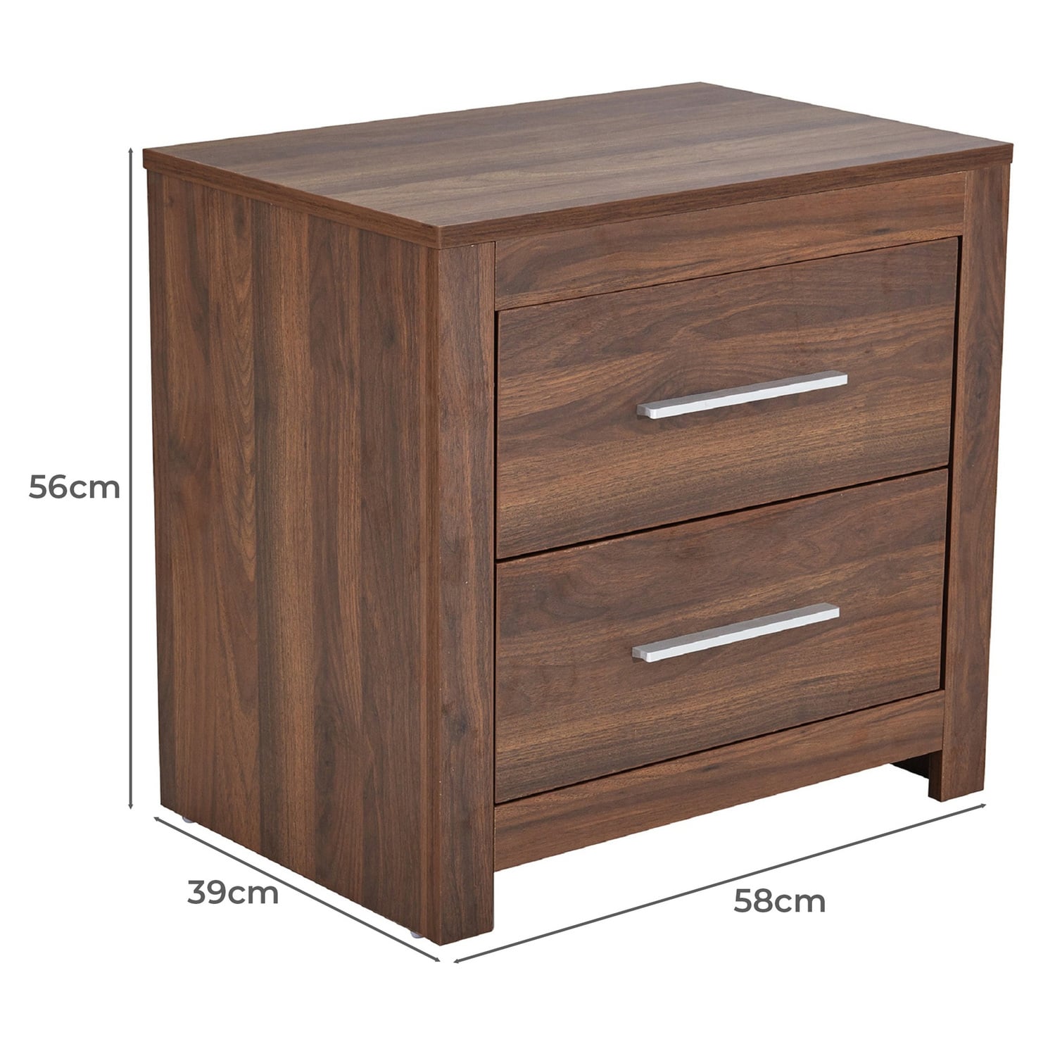 Walnut Maddington Bedside Table