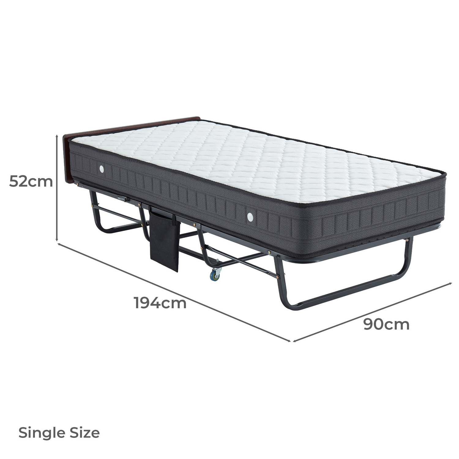 Mykel Single Folding Bed with Mattress