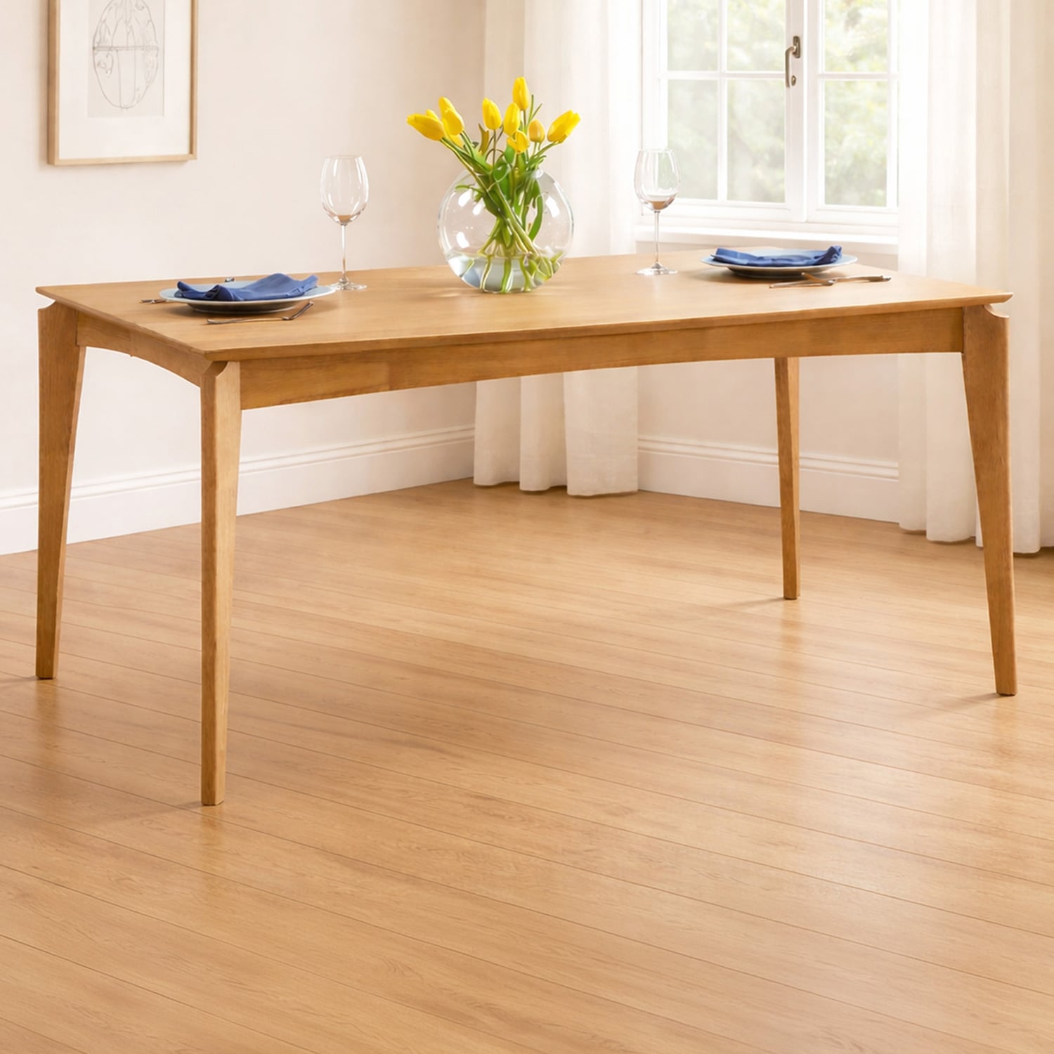 Mia Rubberwood Dinning Table