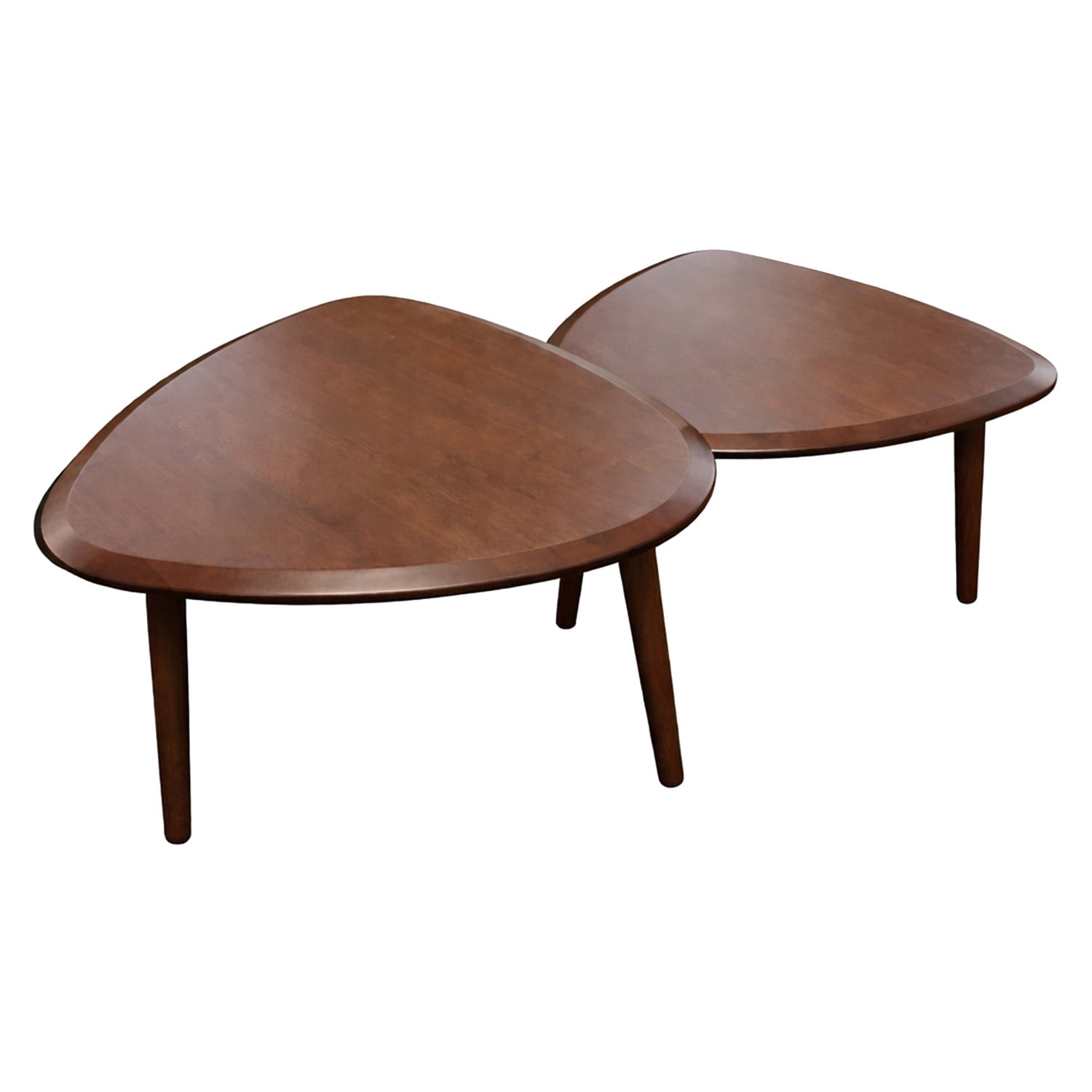 2 Piece Tiffany Rubberwood Nesting Coffee Table