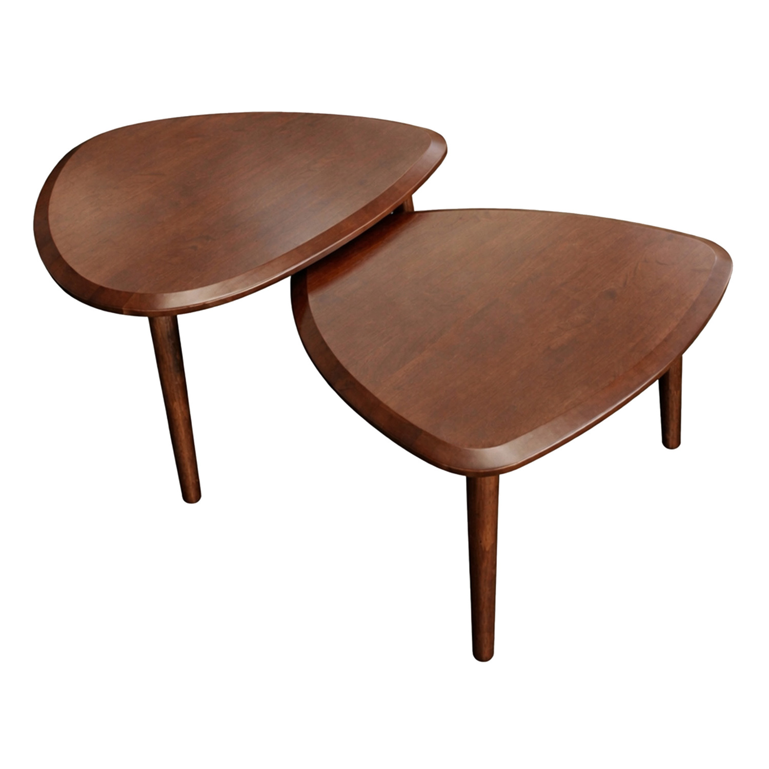 2 Piece Tiffany Rubberwood Nesting Coffee Table