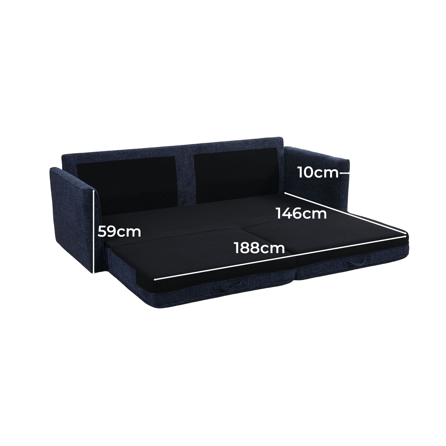 Daria 3 Seater Double Sofa Bed