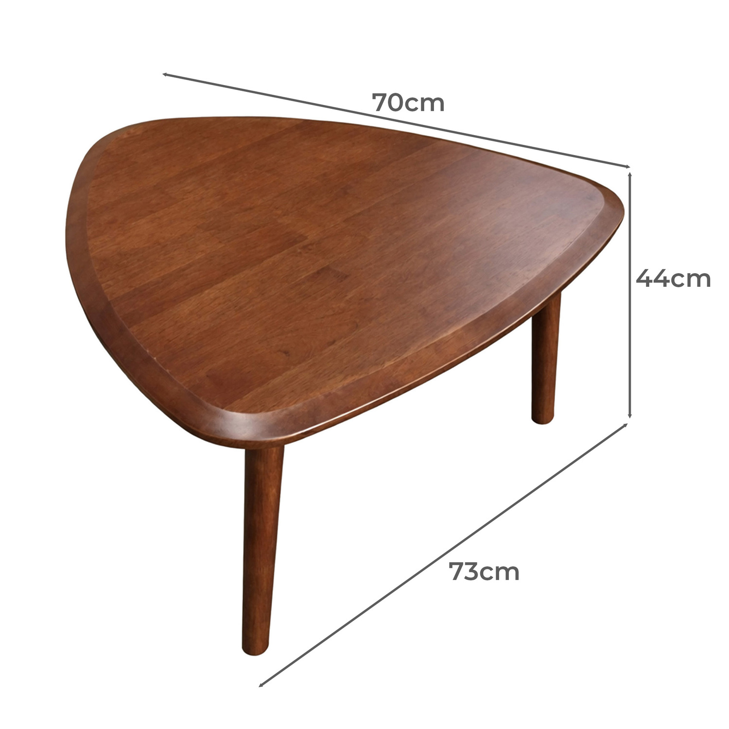 2 Piece Tiffany Rubberwood Nesting Coffee Table Set
