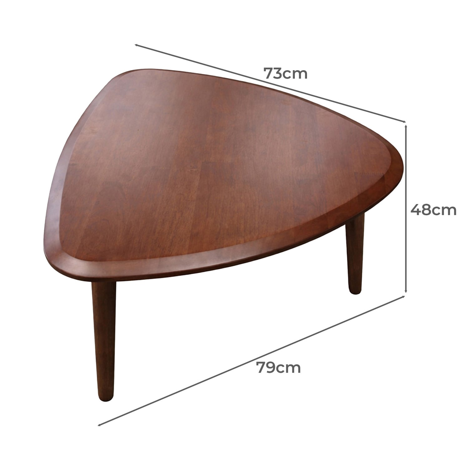 2 Piece Tiffany Rubberwood Nesting Coffee Table Set
