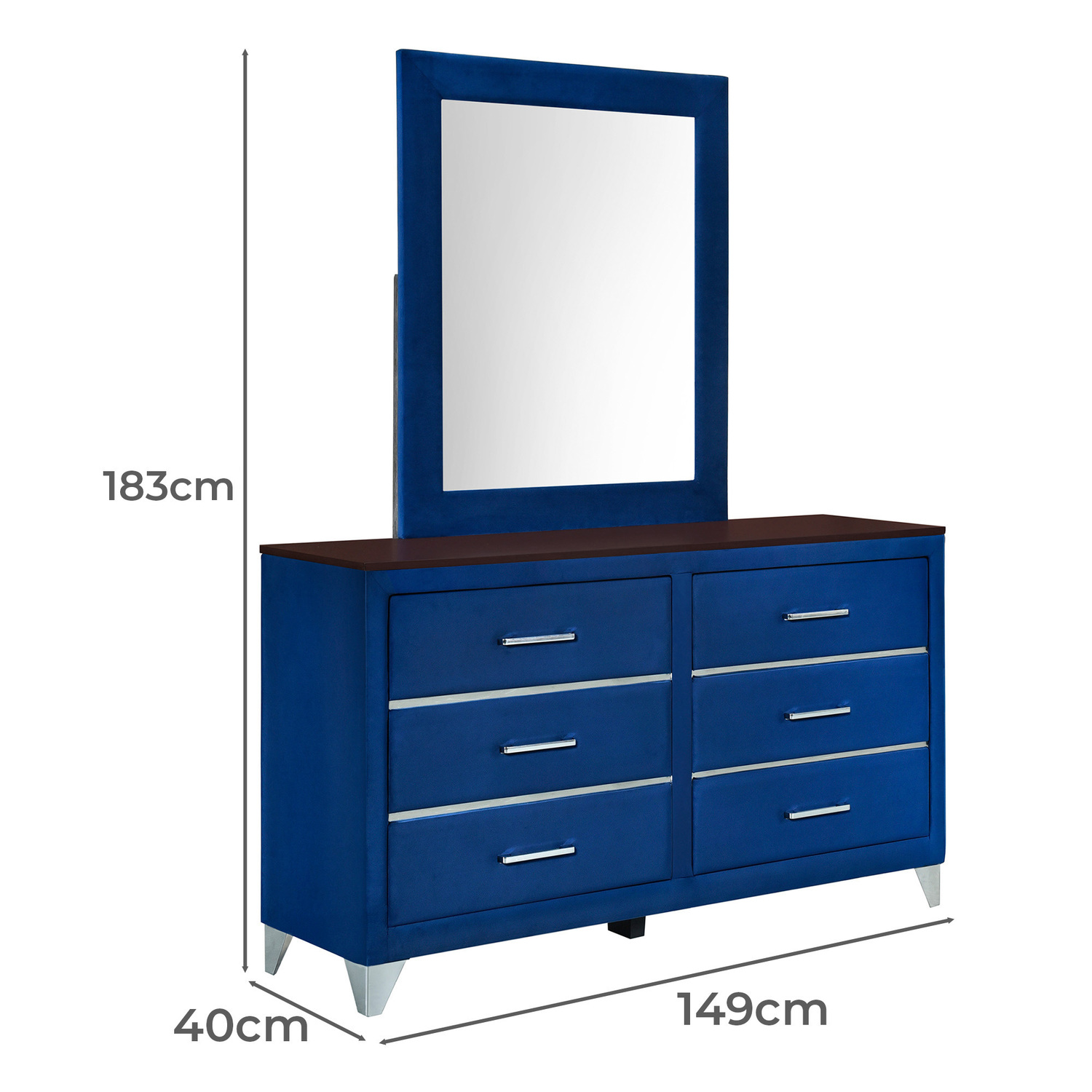 Patrice Dressing Table with Mirror