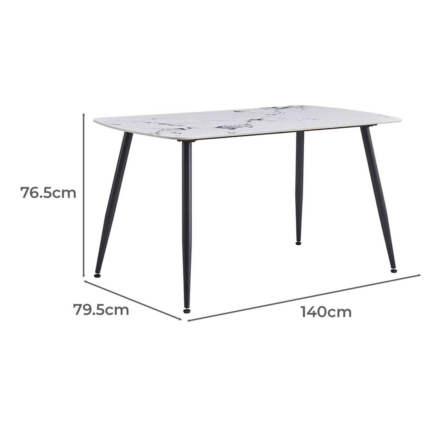 Injoe Marble-Look Dining Table