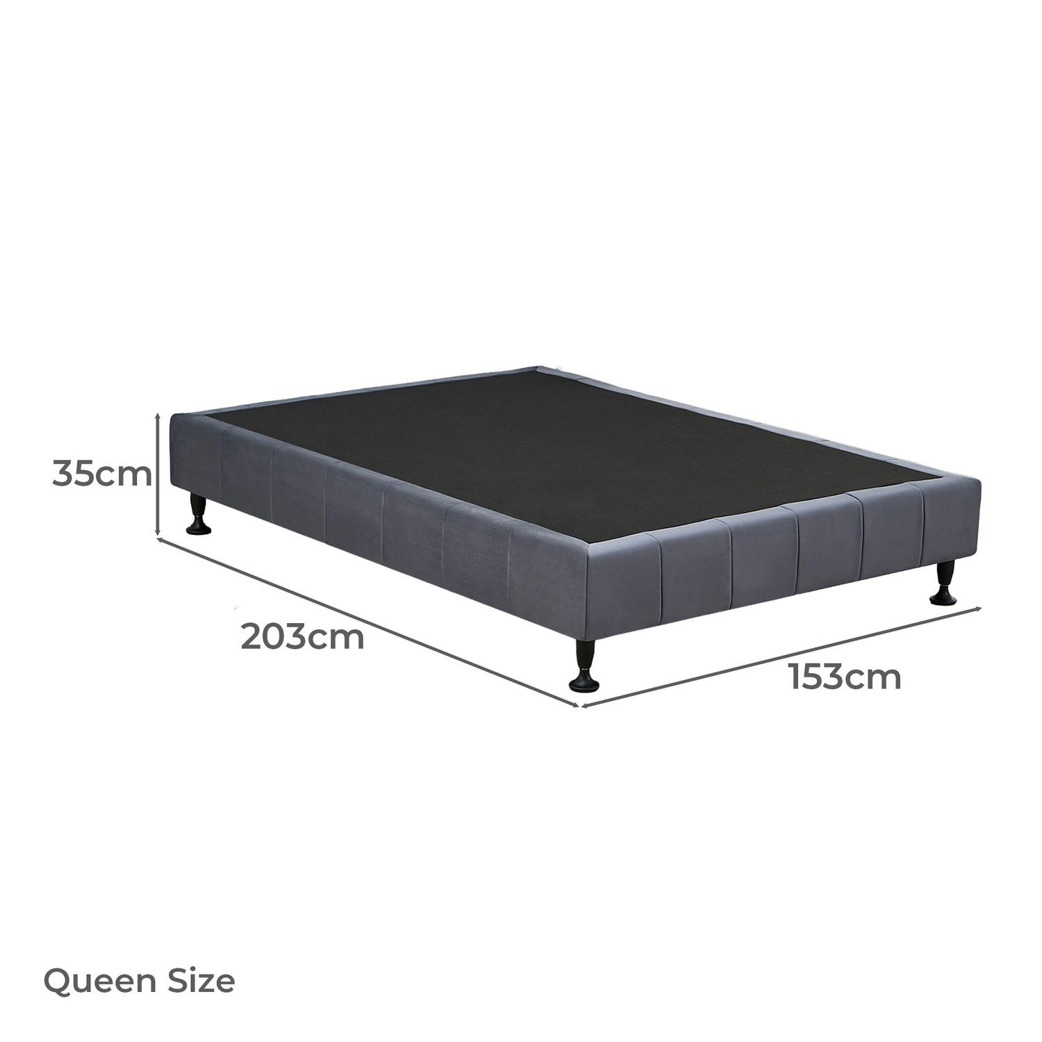 Selwyn Velvet Bed Base