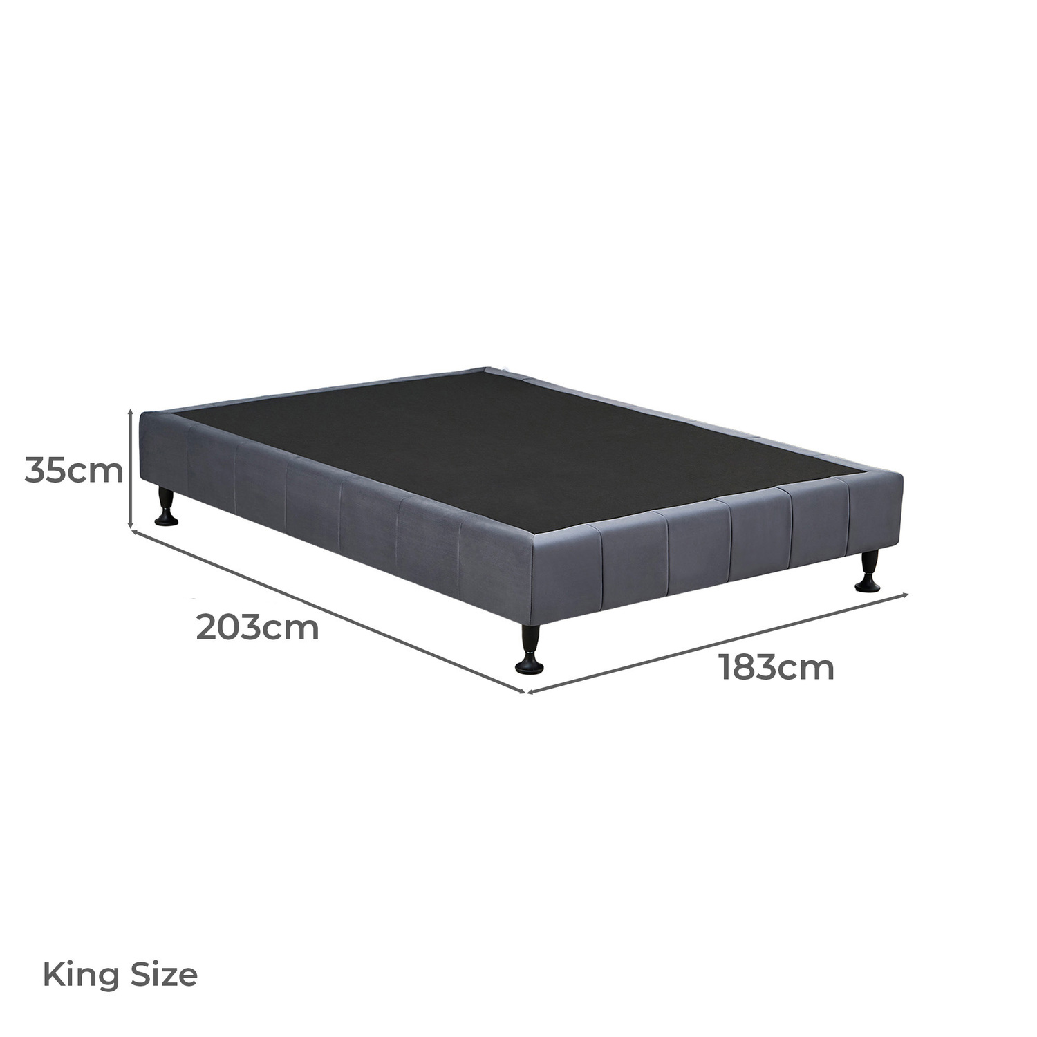 Selwyn Velvet Bed Base