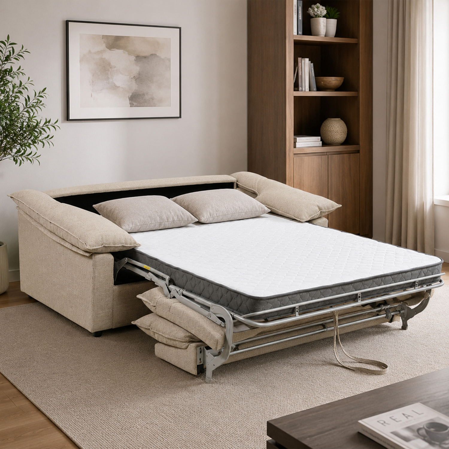 Isabella 2 Seater Double Sofa Bed with Mattress