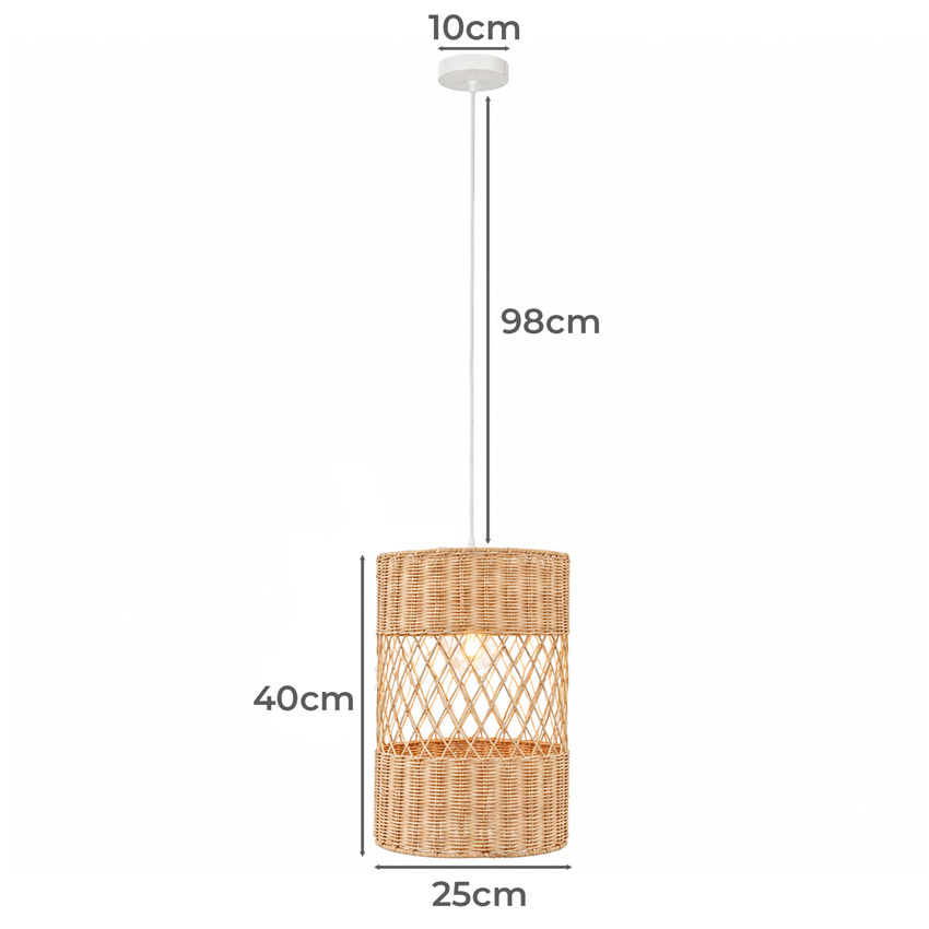 Theron Rattan Pendant Light