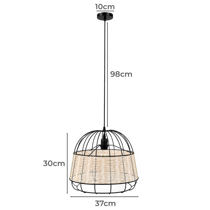 Aven Rattan Pendant Light