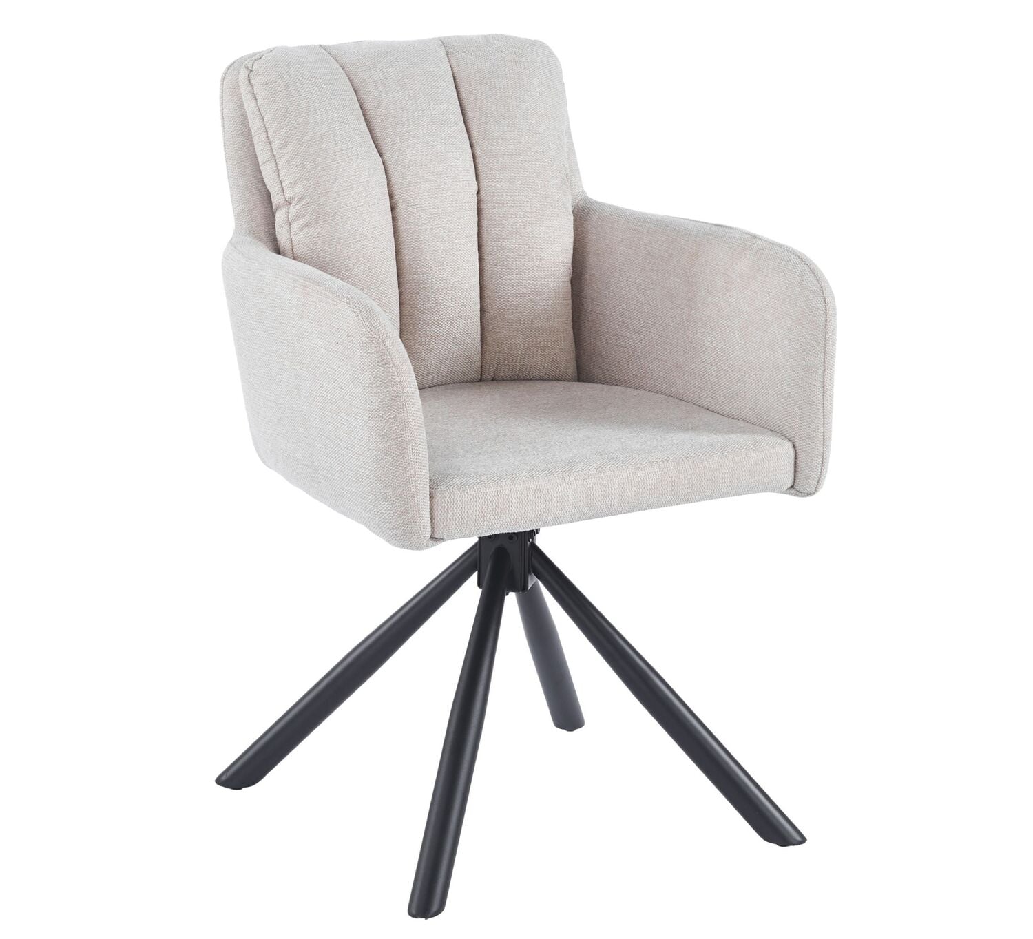 Karina Upholstered Swivel Dining Chairs