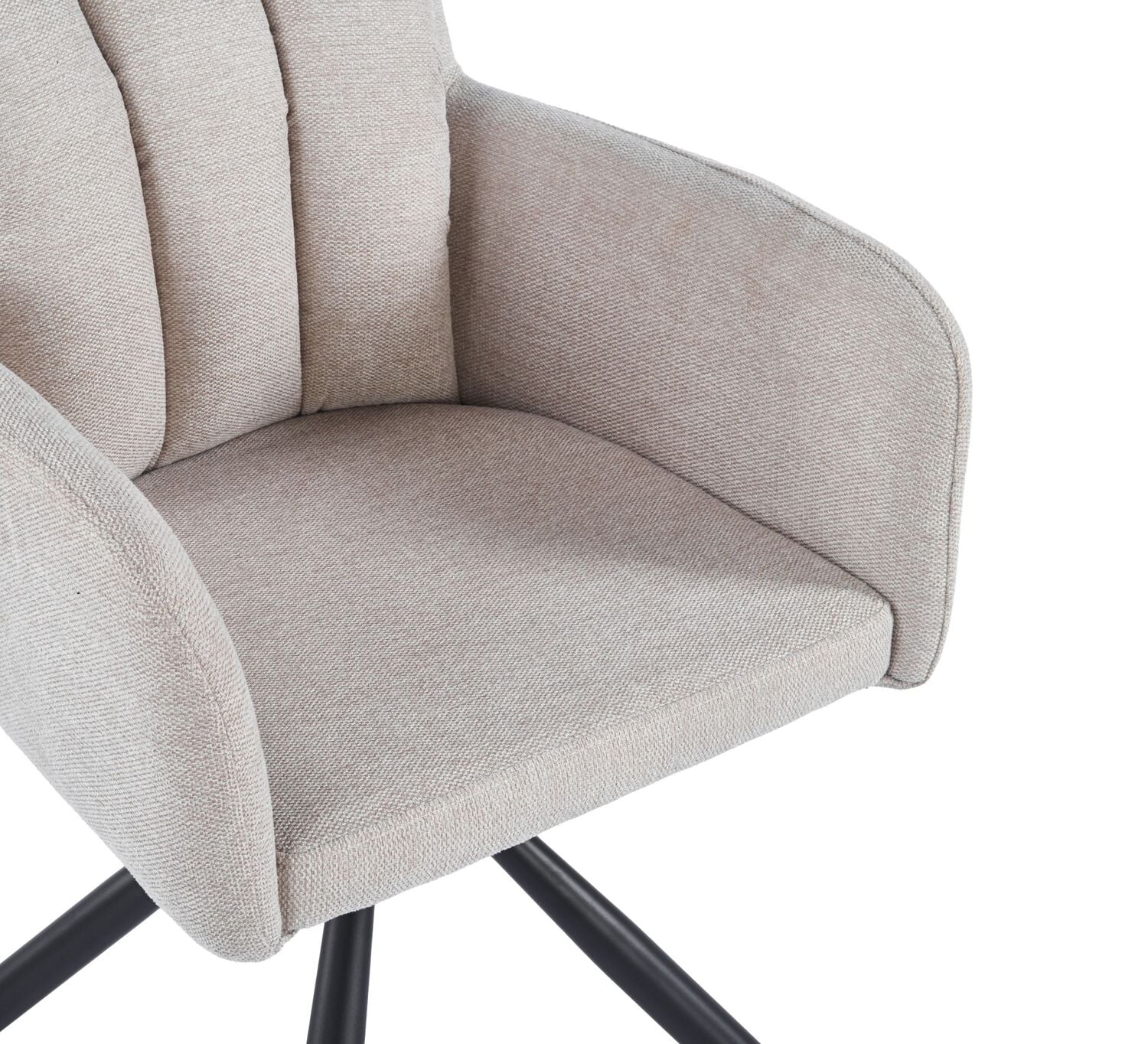 Karina Upholstered Swivel Dining Chairs
