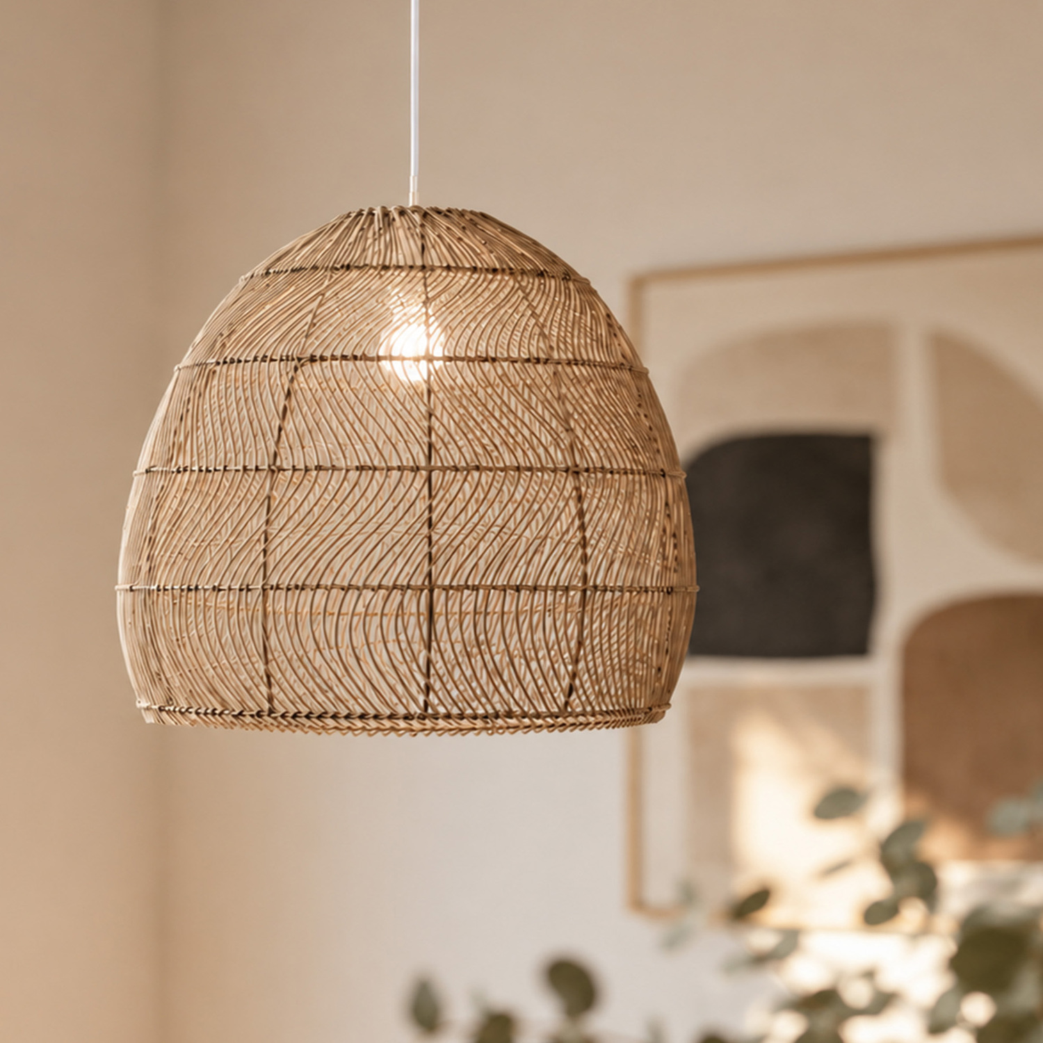 Elira Rattan Pendant Light